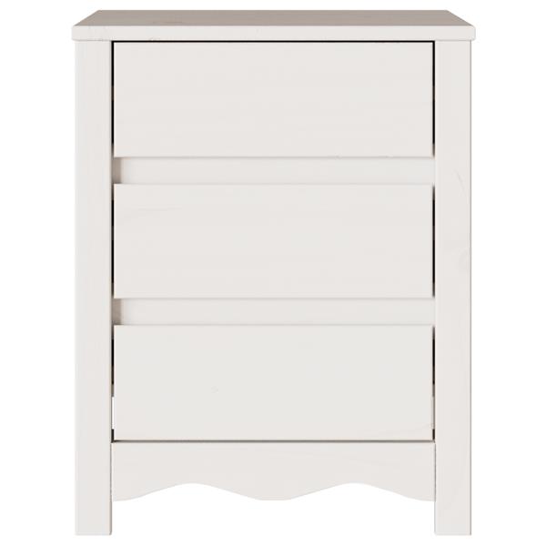 Grote foto vidaxl salontafel drammen wit 45 x 35 x 56 cm massief grenenhout huis en inrichting complete slaapkamers