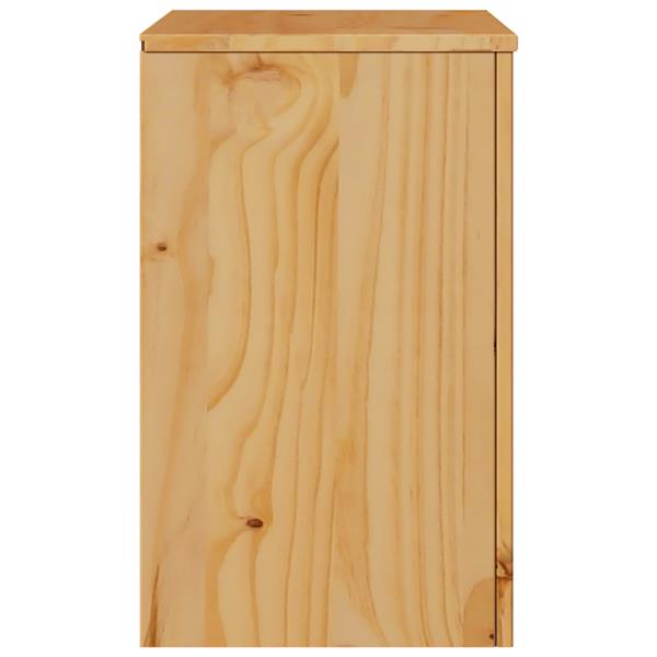 Grote foto vidaxl nachtkastje drammen eiken 45 x 35 x 56 cm massief grenenhout huis en inrichting complete slaapkamers
