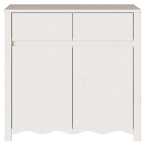 Grote foto vidaxl dressoir drammen 79x43x75 5 cm massief grenenhout wit huis en inrichting overige