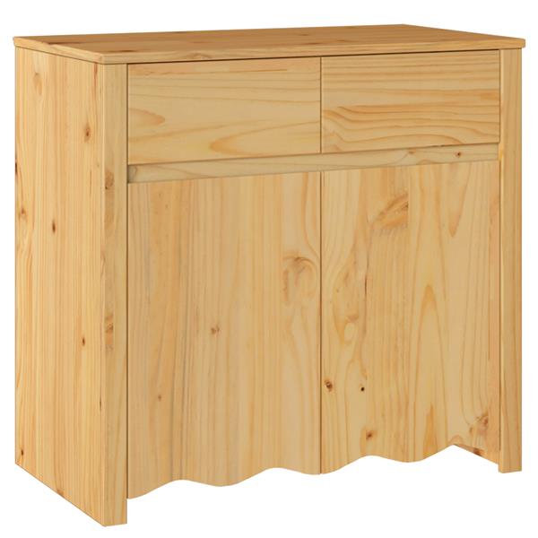 Grote foto vidaxl dressoir drammen 79x43x75 5 cm massief grenenhout huis en inrichting overige