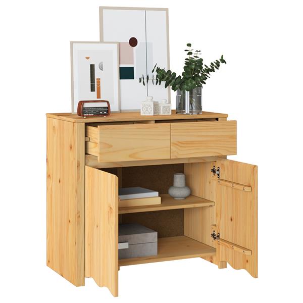 Grote foto vidaxl dressoir drammen 79x43x75 5 cm massief grenenhout huis en inrichting overige