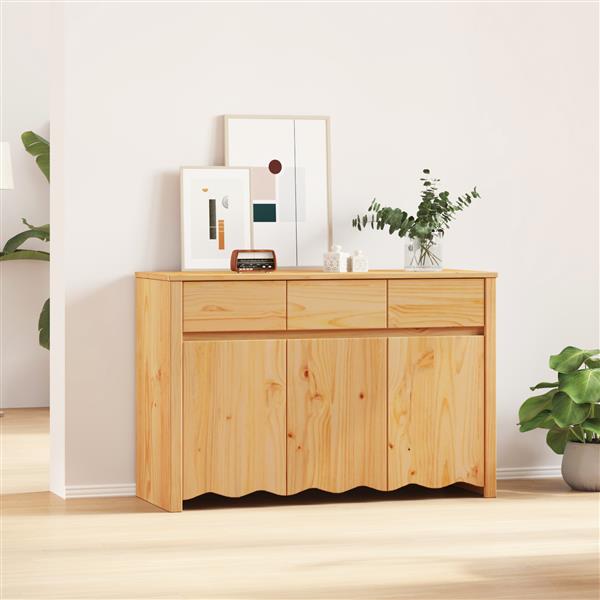 Grote foto vidaxl dressoir drammen 114x43x75 5 cm massief grenenhout huis en inrichting overige