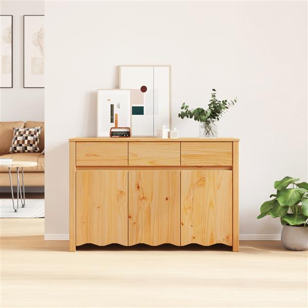 Grote foto vidaxl dressoir drammen 114x43x75 5 cm massief grenenhout huis en inrichting overige