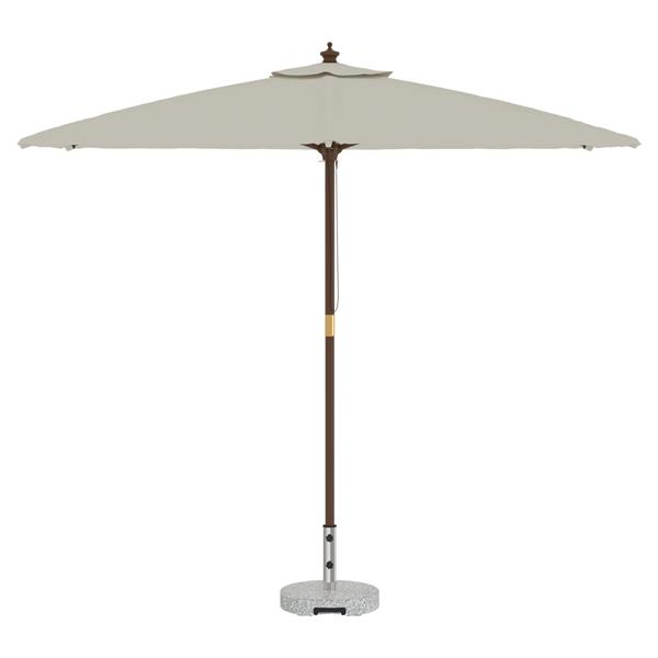 Grote foto vidaxl parasolvoet met wielen en handvat grijs graniet 29 kg rond tuin en terras overige tuin en terras