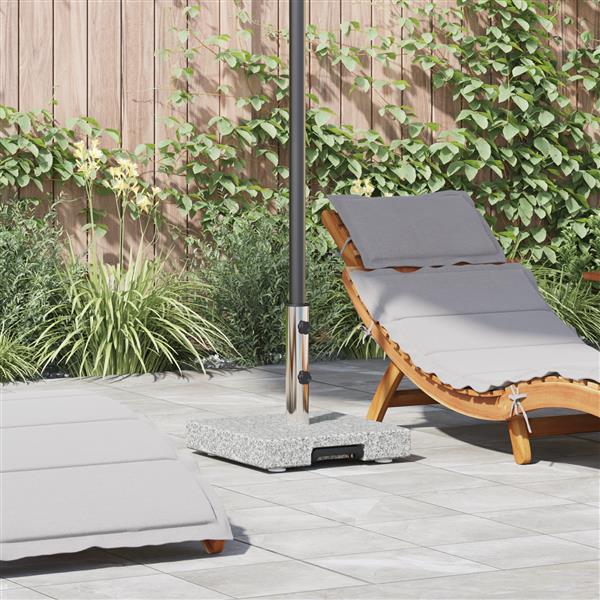 Grote foto vidaxl parasolvoet met wielen en handgreep grijs graniet 29 kg vierkant tuin en terras overige tuin en terras
