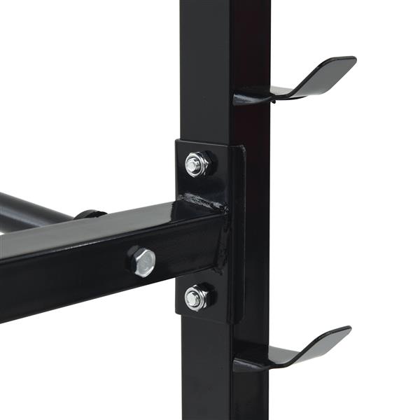 Grote foto vidaxl dumbbell rek met 7 houder en 8 haken 300 kg staal sport en fitness fitness