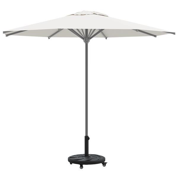 Grote foto vidaxl parasolvoet met wielen rond voor 38 48 mm palen 13 kg tuin en terras overige tuin en terras