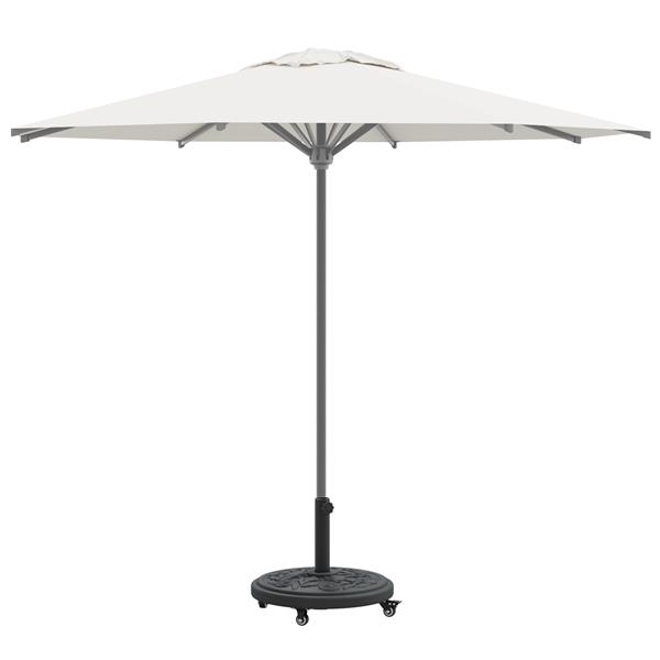 Grote foto vidaxl parasolvoet met wielen rond voor 38 48 mm palen 13 kg tuin en terras overige tuin en terras