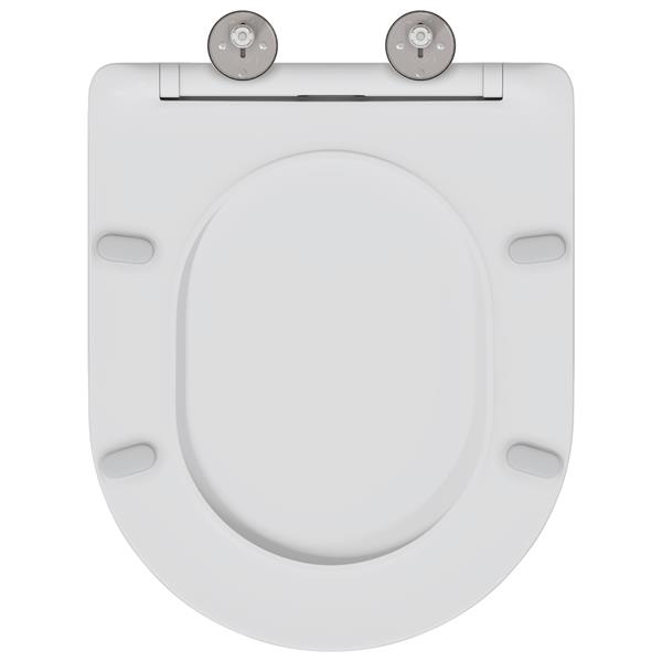 Grote foto vidaxl toiletbril soft close met quick release duroplast wit doe het zelf en verbouw sanitair