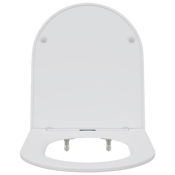 Grote foto vidaxl toiletbril soft close met quick release duroplast wit doe het zelf en verbouw sanitair
