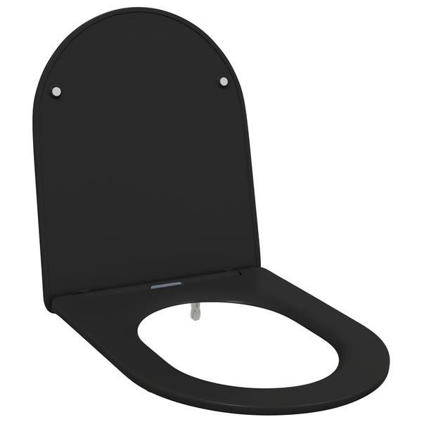 Grote foto vidaxl toiletbril soft close met quick release duroplast zwart doe het zelf en verbouw sanitair
