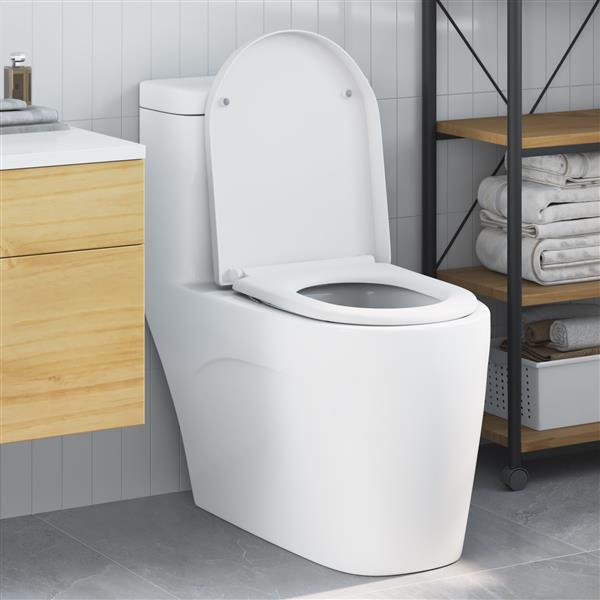 Grote foto vidaxl toiletbril soft close met quick release duroplast wit doe het zelf en verbouw sanitair