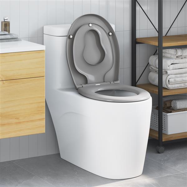 Grote foto vidaxl toiletbril met kinderzitje en quick release duroplast doe het zelf en verbouw sanitair