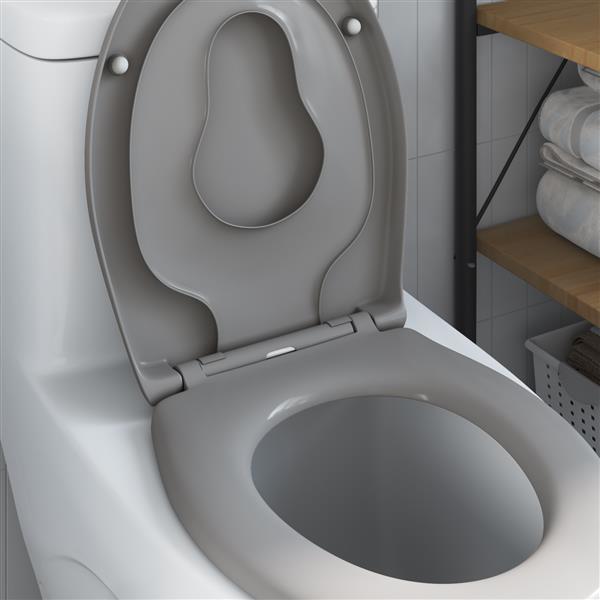 Grote foto vidaxl toiletbril met kinderzitje en quick release duroplast doe het zelf en verbouw sanitair