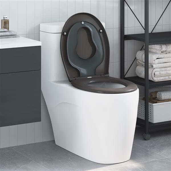 Grote foto vidaxl toiletbril met kinderzitje en quick release duroplast doe het zelf en verbouw sanitair
