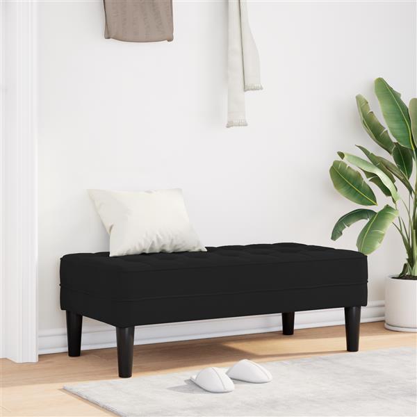Grote foto vidaxl ligbed zwart 113x57x39 cm fluweel huis en inrichting overige huis en inrichting