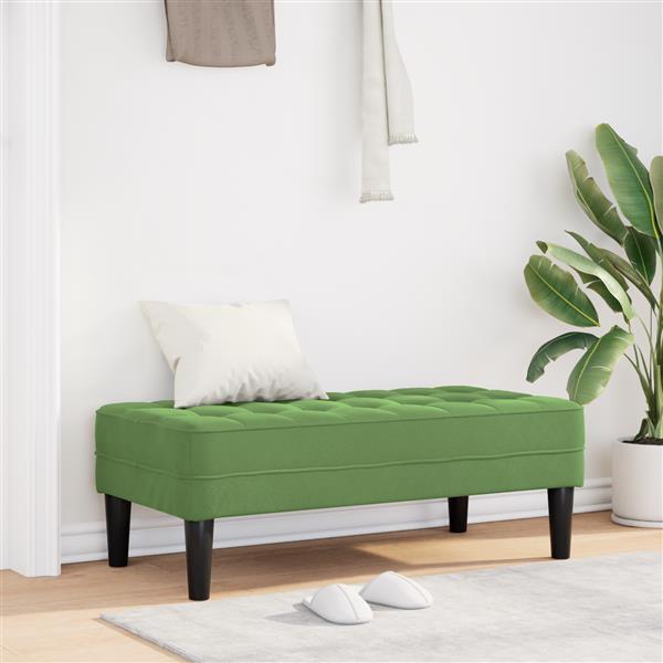 Grote foto vidaxl lichtgroene bank 113x57x39 cm van velvet huis en inrichting overige huis en inrichting