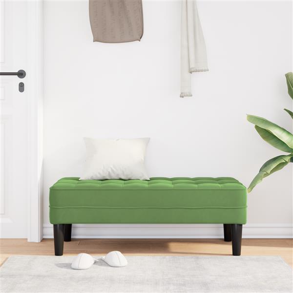 Grote foto vidaxl lichtgroene bank 113x57x39 cm van velvet huis en inrichting overige huis en inrichting