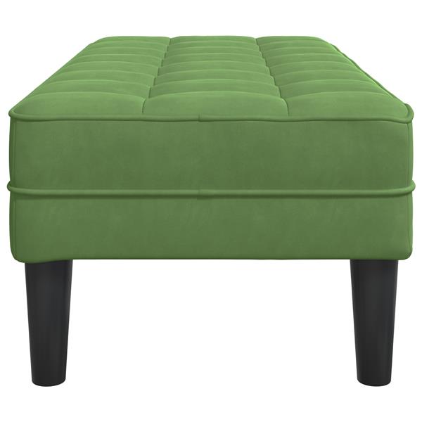 Grote foto vidaxl lichtgroene bank 113x57x39 cm van velvet huis en inrichting overige huis en inrichting