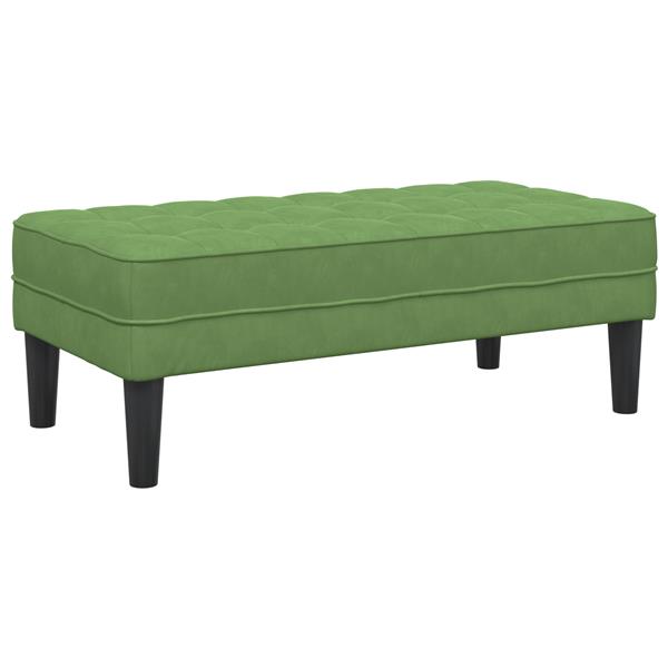 Grote foto vidaxl lichtgroene bank 113x57x39 cm van velvet huis en inrichting overige huis en inrichting