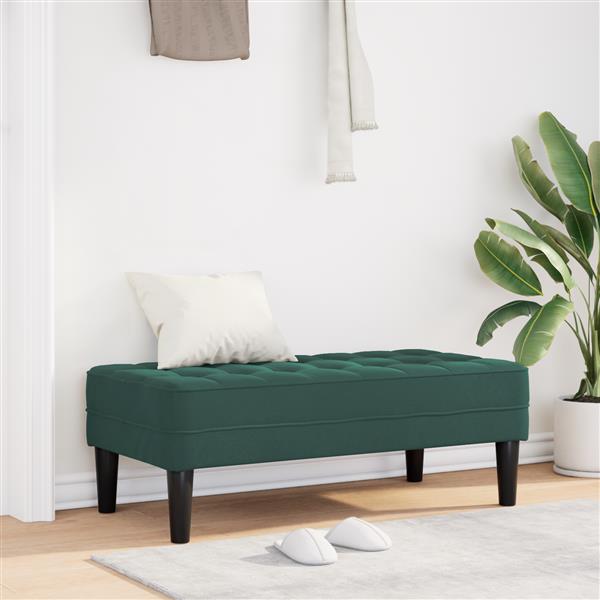 Grote foto vidaxl ligbed donkergroen 113x57x39 cm velvet huis en inrichting overige huis en inrichting