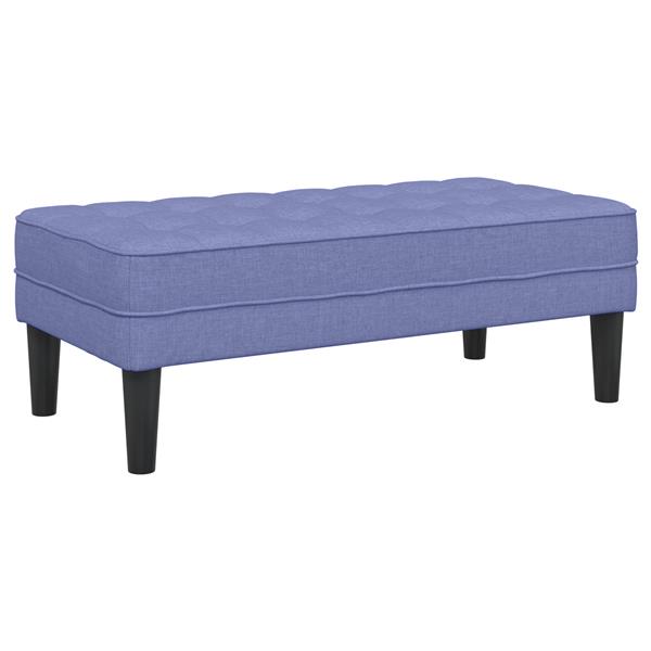 Grote foto vidaxl bank 113x57x39 cm stof jeansblauw huis en inrichting overige huis en inrichting