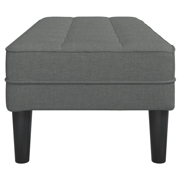 Grote foto vidaxl bank 113x57x39 cm stof donkergrijs huis en inrichting overige huis en inrichting