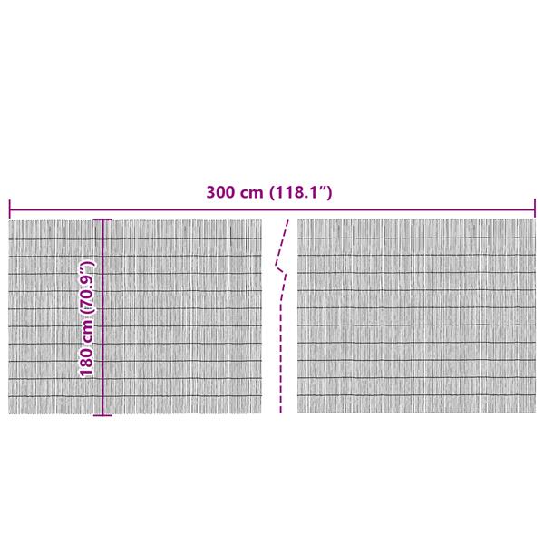 Grote foto vidaxl tuinscherm 300x180 cm riet tuin en terras hekken en schuttingen