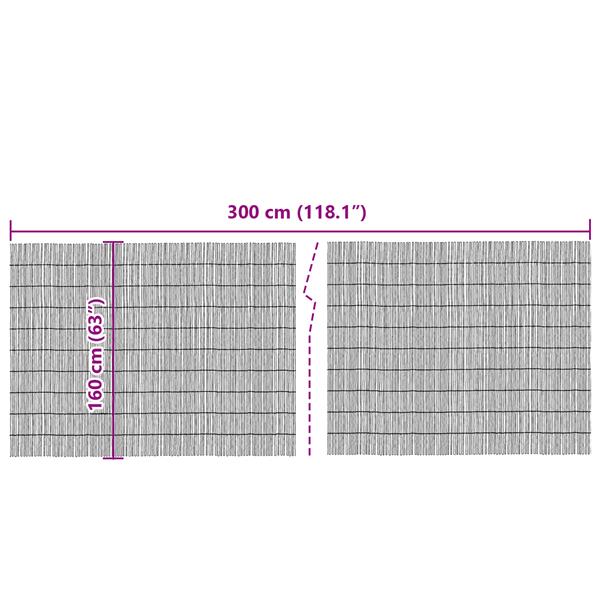 Grote foto vidaxl tuinscherm 300x160 cm riet tuin en terras hekken en schuttingen
