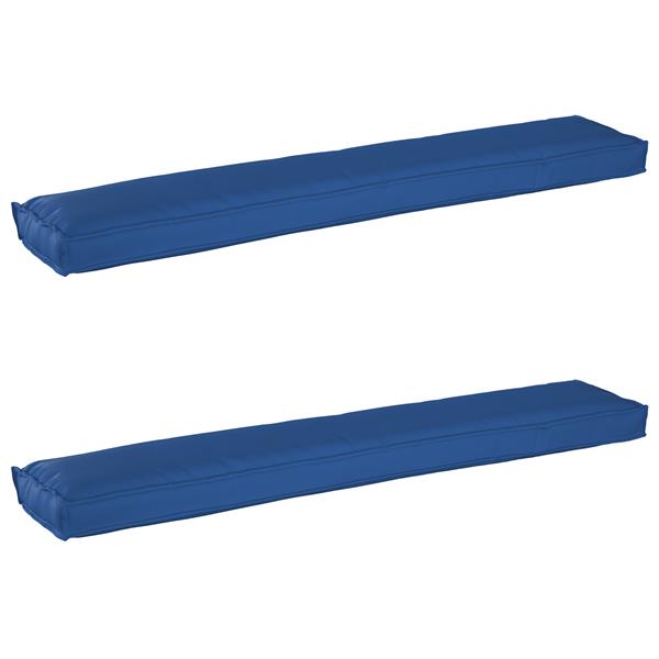 Grote foto vidaxl ligbedkussens voor bank 2 stuks koningsblauw 200x40x8 cm oxford stof huis en inrichting woningdecoratie
