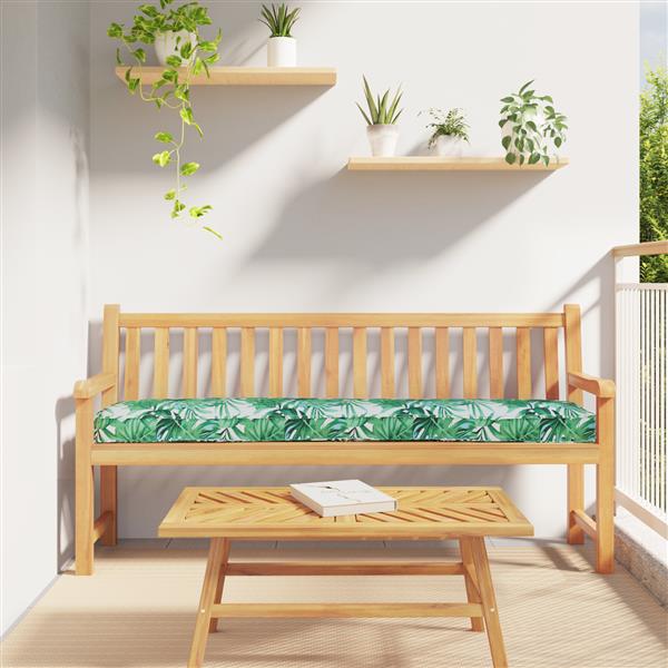 Grote foto vidaxl palletkussens voor bank 2 stuks met bladerenpatroon 180x40x8 cm van oxford stof huis en inrichting woningdecoratie
