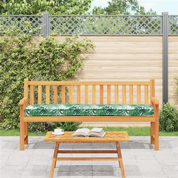 Grote foto vidaxl palletkussens voor bank 2 stuks met bladerenpatroon 180x40x8 cm van oxford stof huis en inrichting woningdecoratie