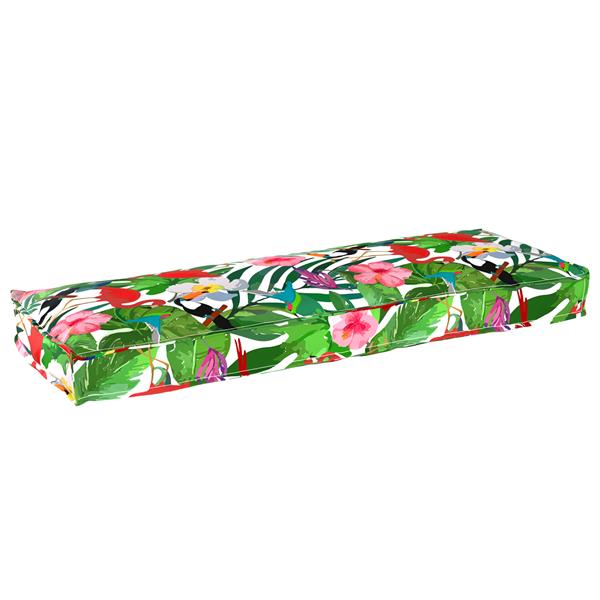 Grote foto vidaxl palletkussens 2 st bank 120x40x8 cm jungle oxford stof huis en inrichting woningdecoratie