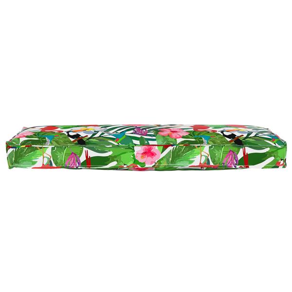 Grote foto vidaxl palletkussens 2 st bank 120x40x8 cm jungle oxford stof huis en inrichting woningdecoratie