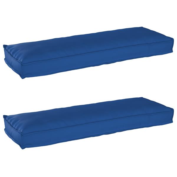 Grote foto vidaxl palletkussens 2 st bank 120x40x8 cm oxford stof koningsblauw huis en inrichting woningdecoratie