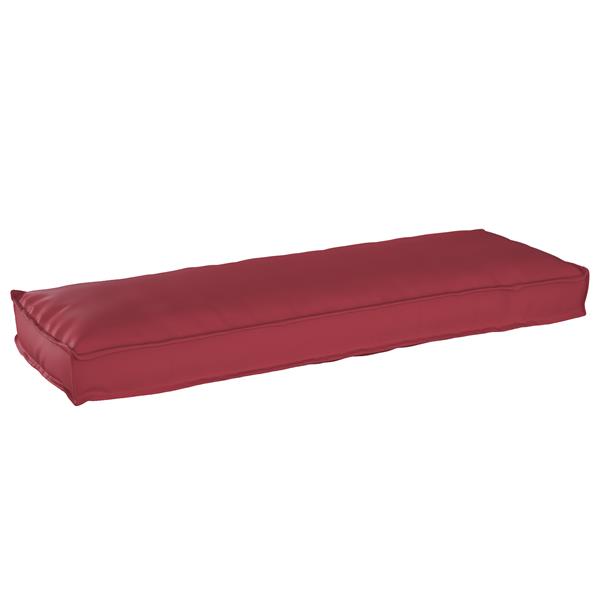 Grote foto vidaxl palletkussens 2 st bank 120x40x8 cm oxford stof wijnrood huis en inrichting woningdecoratie