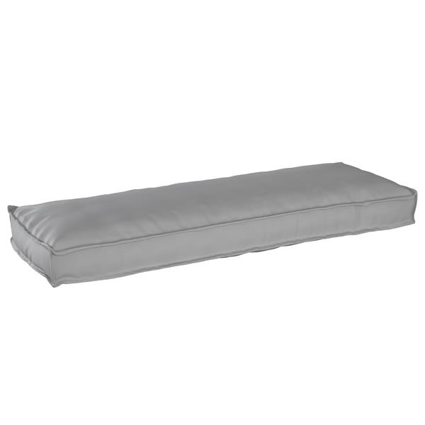Grote foto vidaxl palletkussens 2 st bank 120x40x8 cm oxford stof grijs huis en inrichting woningdecoratie