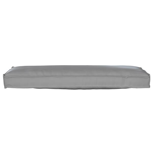 Grote foto vidaxl palletkussens 2 st bank 120x40x8 cm oxford stof grijs huis en inrichting woningdecoratie