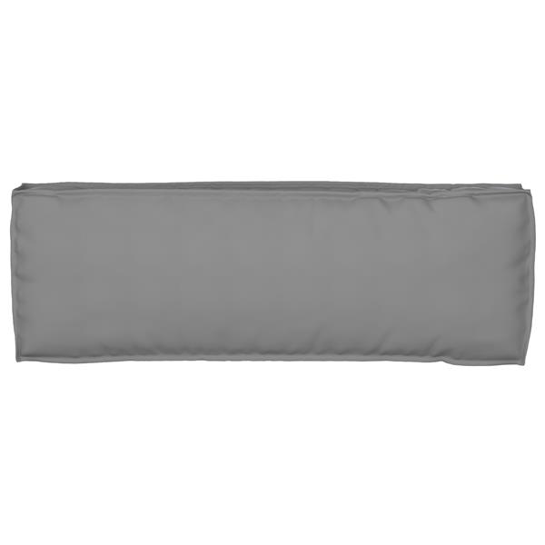 Grote foto vidaxl palletkussens 2 st bank 120x40x8 cm oxford stof grijs huis en inrichting woningdecoratie