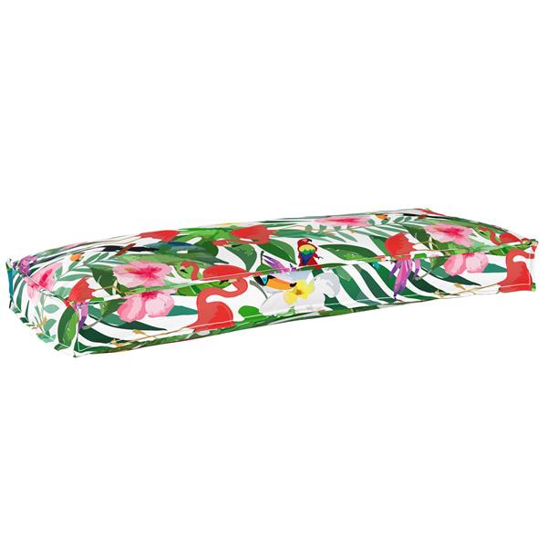 Grote foto vidaxl palletkussens 2 st bank 100x40x8 cm jungle oxford stof huis en inrichting woningdecoratie