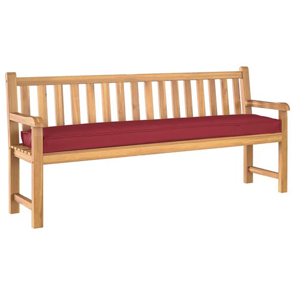 Grote foto vidaxl palletkussen bank 200x40x8 cm oxford stof wijnrood huis en inrichting woningdecoratie