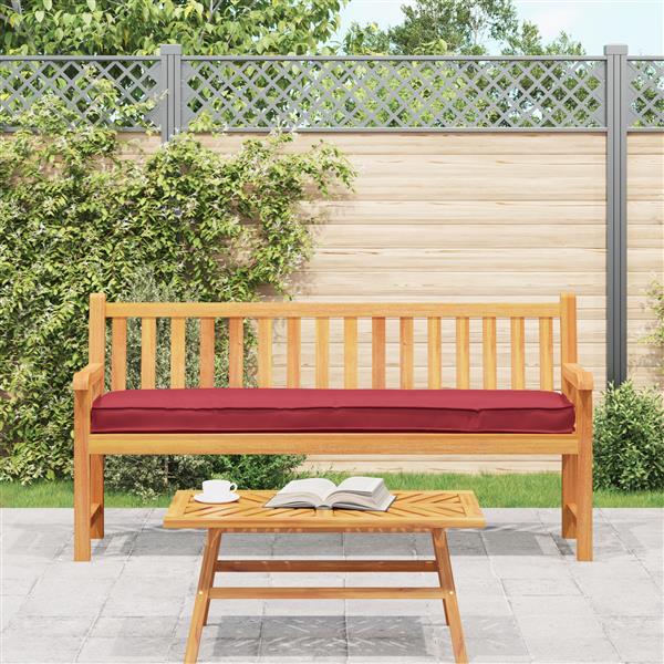 Grote foto vidaxl palletkussen bank 200x40x8 cm oxford stof wijnrood huis en inrichting woningdecoratie