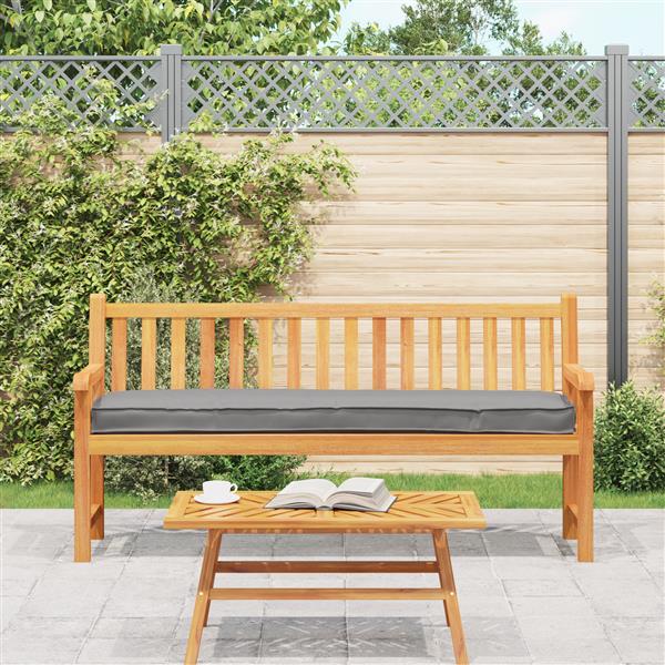 Grote foto vidaxl palletkussen bank 200x40x8 cm oxford stof grijs huis en inrichting woningdecoratie