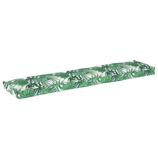 Grote foto vidaxl palletkussen bank 180x40x8 cm bladpatroon oxford stof huis en inrichting woningdecoratie