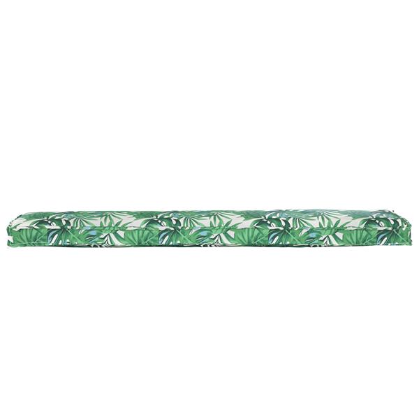Grote foto vidaxl palletkussen bank 180x40x8 cm bladpatroon oxford stof huis en inrichting woningdecoratie