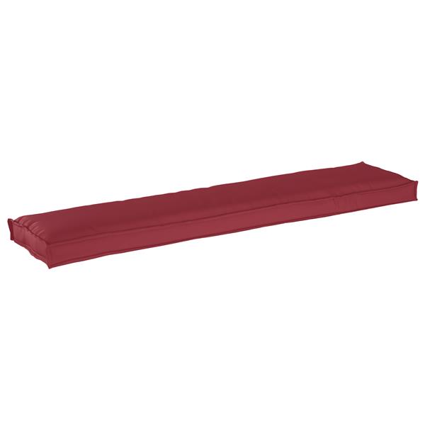 Grote foto vidaxl palletkussen bank 180x40x8 cm oxford stof wijnrood huis en inrichting woningdecoratie