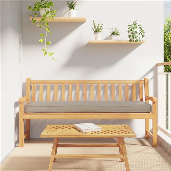 Grote foto vidaxl palletkussen bank 180x40x8 cm oxford stof taupe huis en inrichting woningdecoratie