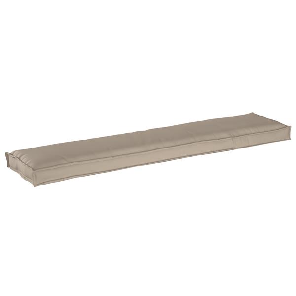 Grote foto vidaxl palletkussen bank 180x40x8 cm oxford stof taupe huis en inrichting woningdecoratie