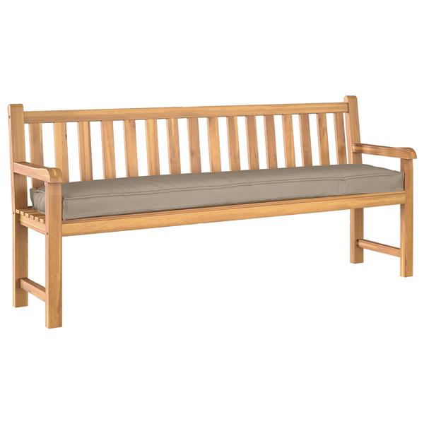 Grote foto vidaxl palletkussen bank 180x40x8 cm oxford stof taupe huis en inrichting woningdecoratie