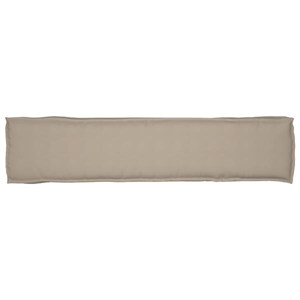 Grote foto vidaxl palletkussen bank 180x40x8 cm oxford stof taupe huis en inrichting woningdecoratie